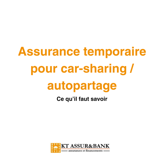 Assurance temporaire pour car-sharing / autopartage : ce qu’il faut savoir