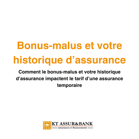 Comment le bonus-malus et votre historique d’assurance impactent le tarif d’une assurance temporaire
